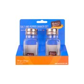 Wholesale - Baker's Secret 2pc Glass Salt & Pepper Shaket Set, UPC: 6935780143255